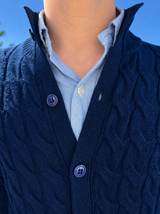 Virello Cardigan - marineblå